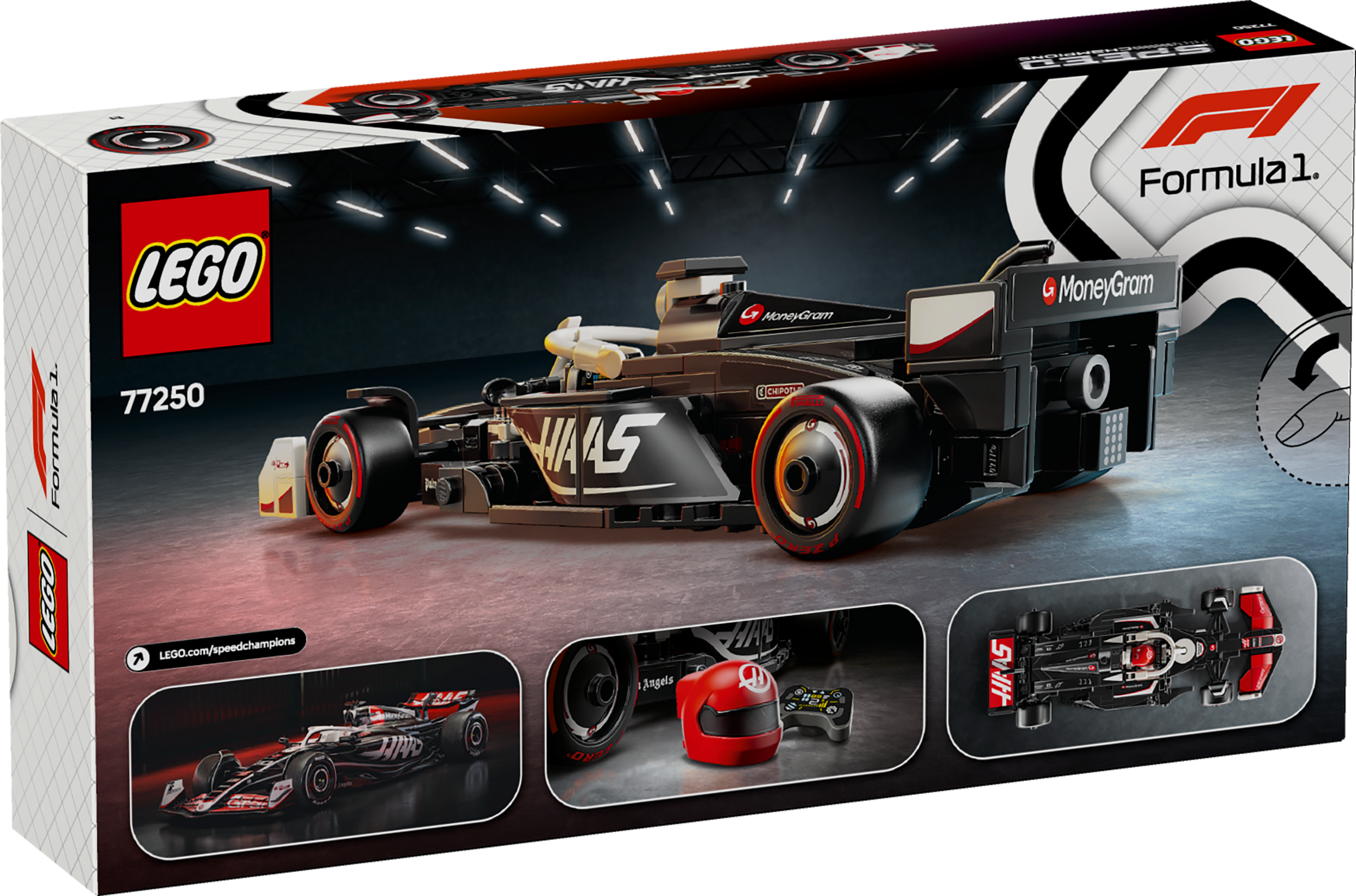 LEGO MoneyGram Haas F1 Race Car 242 Pieces, imported from the UK