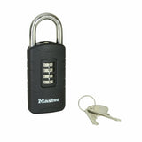 Master Lock combination padlock with override key - British product