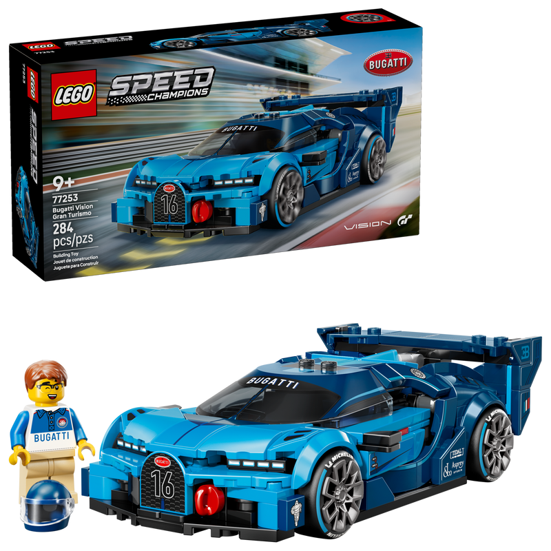 LEGO Speed Champions Bugatti Vision GT car 77253, UK version