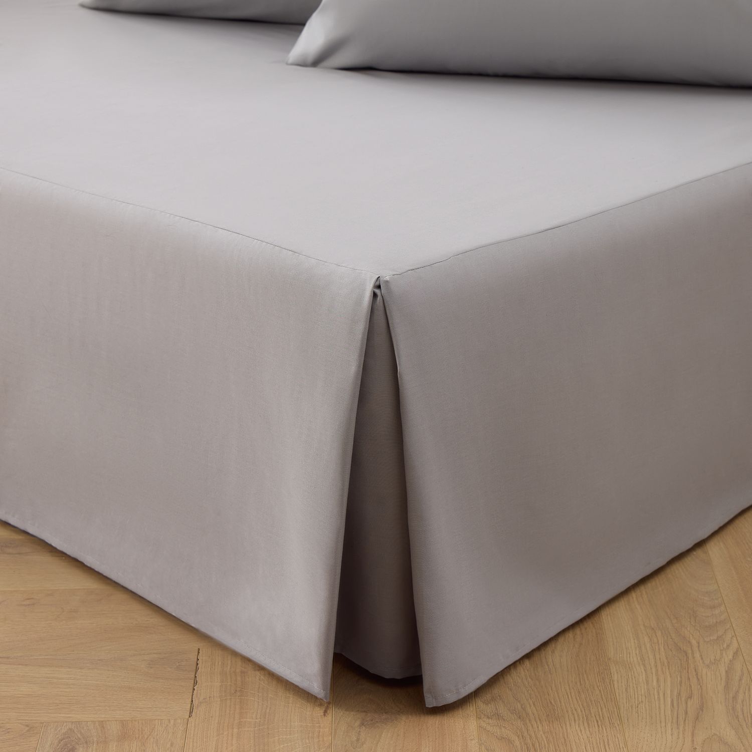 Habitat Easycare Plain Grey Valance - Small double