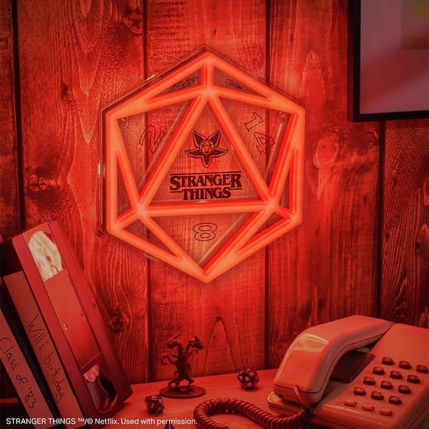 Stranger Things LED neon light wall mountable multi color UK version