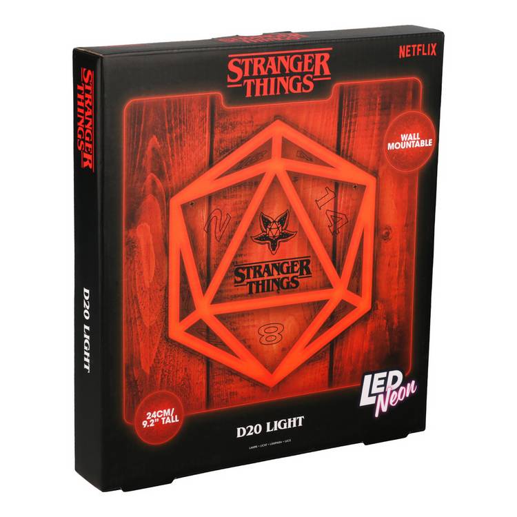 Stranger Things LED neon light wall mountable multi color UK version