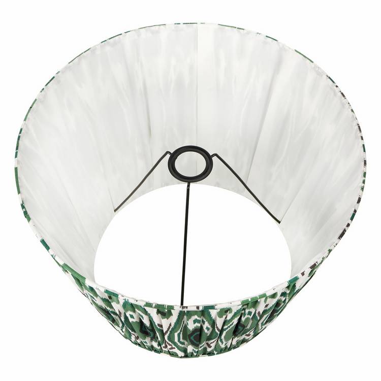 Pacific Izara green Ikat tapered lampshade 30cm (British brand)