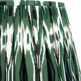 Pacific Izara green Ikat tapered lampshade 30cm (British brand)