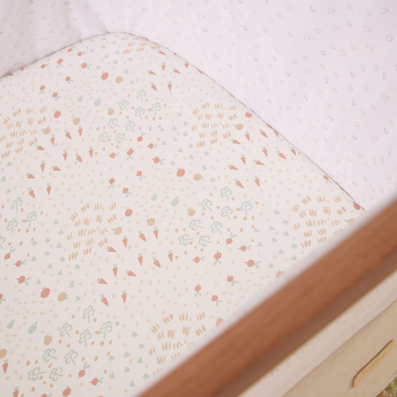 Tutti Bambini crib starter set with fitted sheets and coverlet, UK version