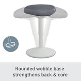 Leitz Ergo Cosy Active Sitting Stool light grey - British product