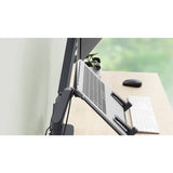 Leitz dual monitor arm light grey (British brand)