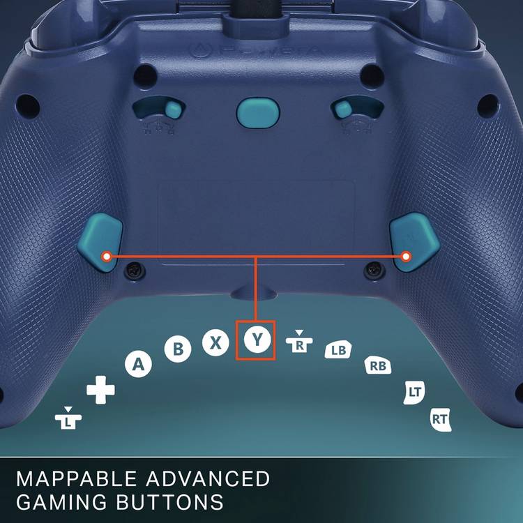 PowerA Advantage wired Xbox Series X/S controller blue, UK version