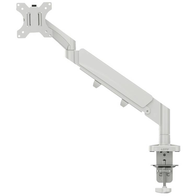 Leitz single monitor arm in light grey - British product