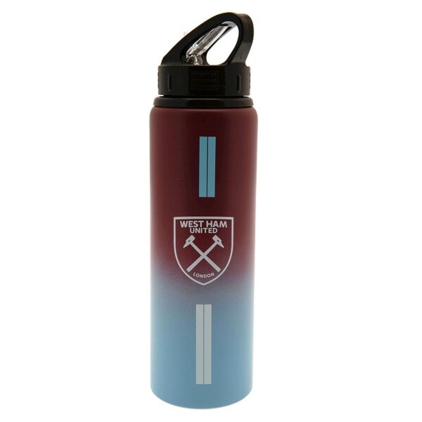 West Ham United FC Stripe Aluminium Water Bottle