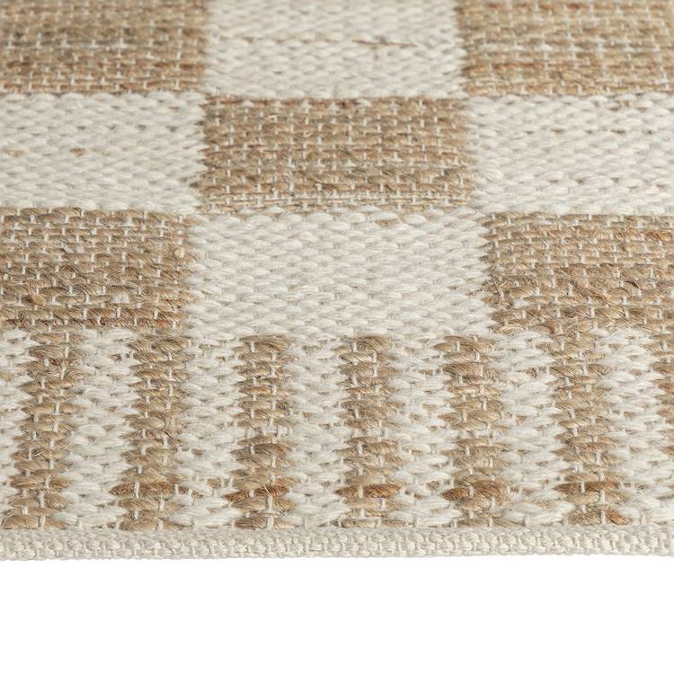 Habitat flatweave rug checkerboard natural 120x170cm, UK version
