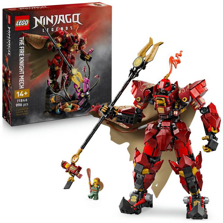 LEGO NINJAGO Fire Knight Mech building set, UK version
