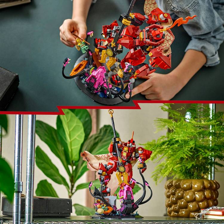 LEGO NINJAGO Fire Knight Mech building set, UK version