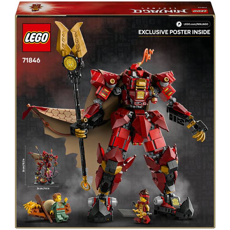 LEGO NINJAGO Fire Knight Mech building set, UK version