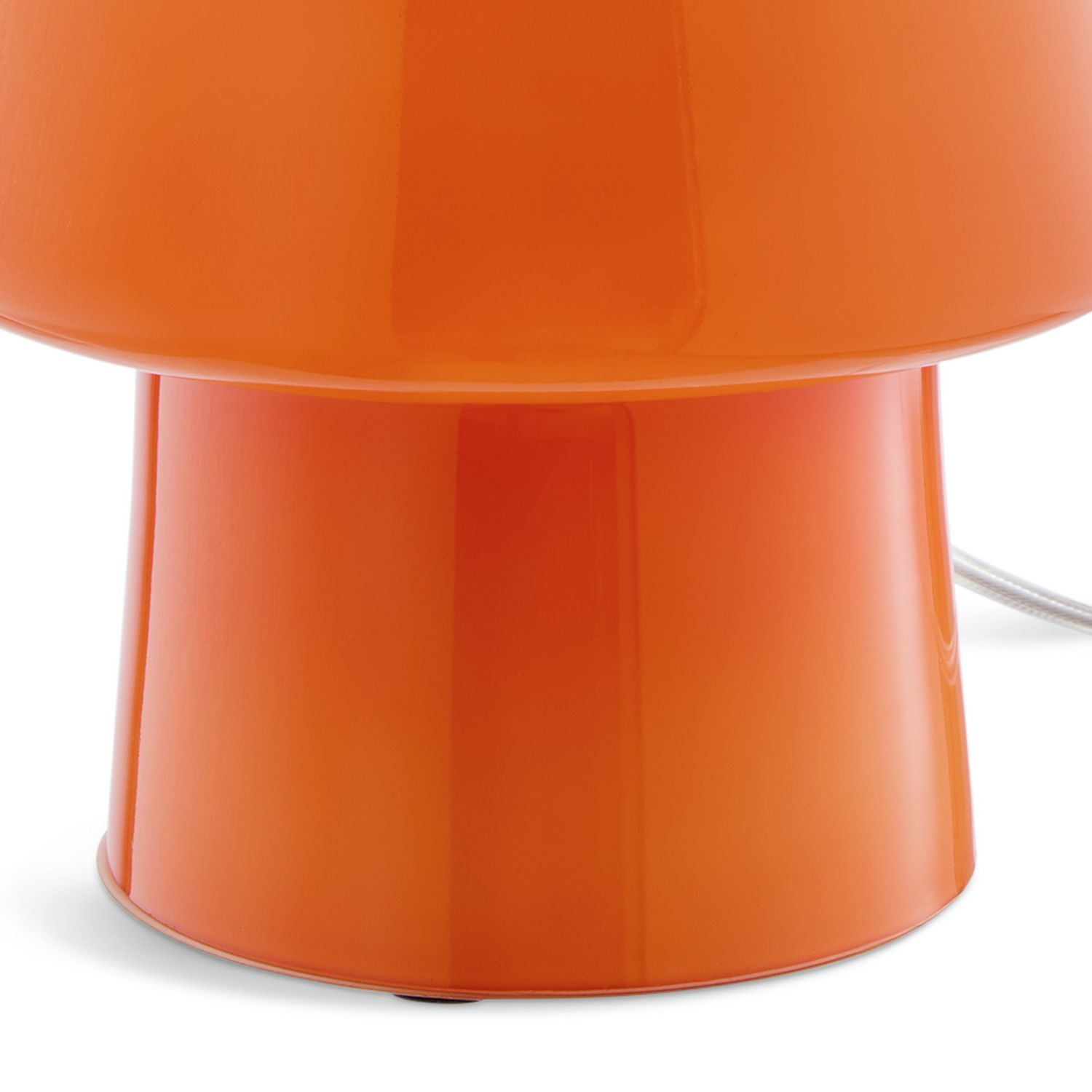 Habitat Flore Glass Table Lamp - Orange