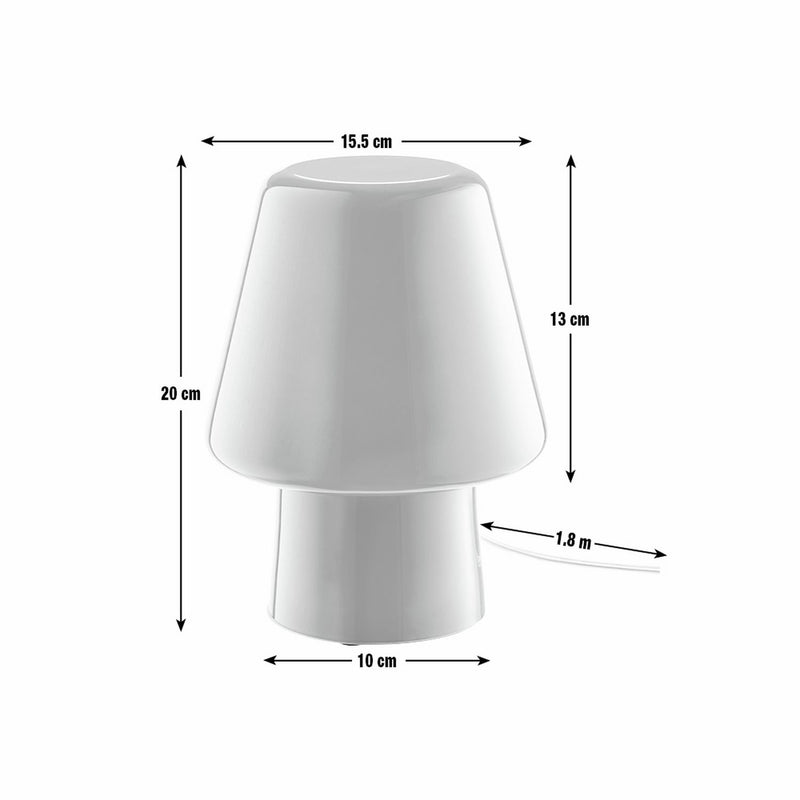 Habitat Flore Glass Table Lamp - Orange