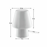 Habitat Flore Glass Table Lamp - Orange