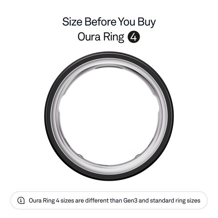 Oura smart ring black size 5 - British product
