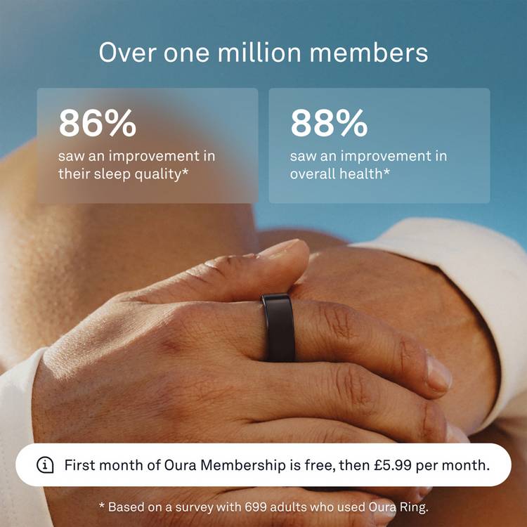Oura smart ring black size 5 - British product
