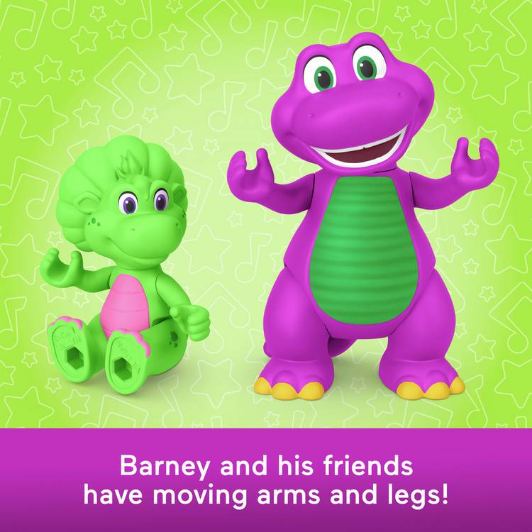 Fisher-Price Barney's World Hey Friends Pack 4 figures, imported from the UK