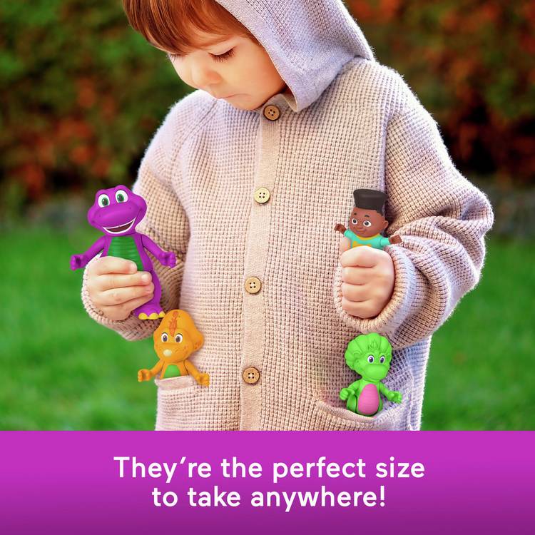 Fisher-Price Barney's World Hey Friends Pack 4 figures, imported from the UK