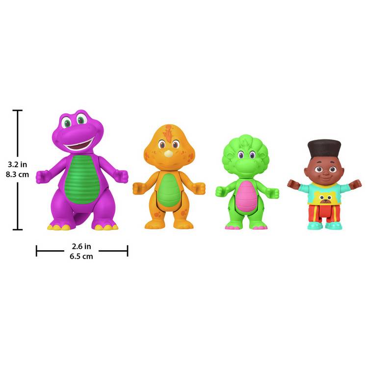 Fisher-Price Barney's World Hey Friends Pack 4 figures, imported from the UK
