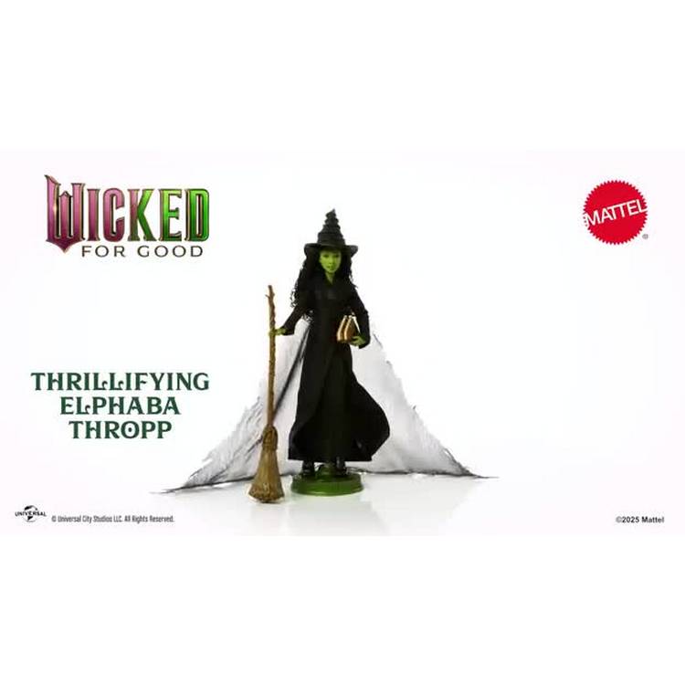 Mattel Wicked Elphaba fashion doll with accessories, UK version
