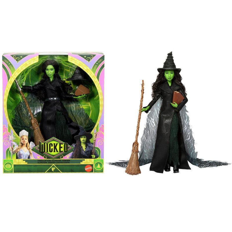 Mattel Wicked Elphaba fashion doll with accessories, UK version