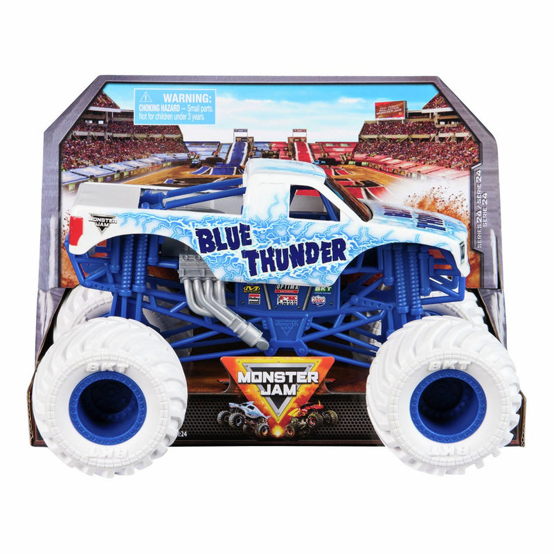 Monster Jam 1:24 scale monster truck with suspension (British brand)