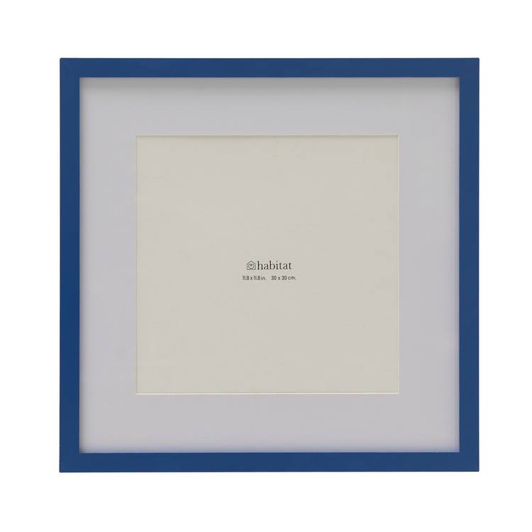 Habitat blue square picture frame 30x30cm, UK version