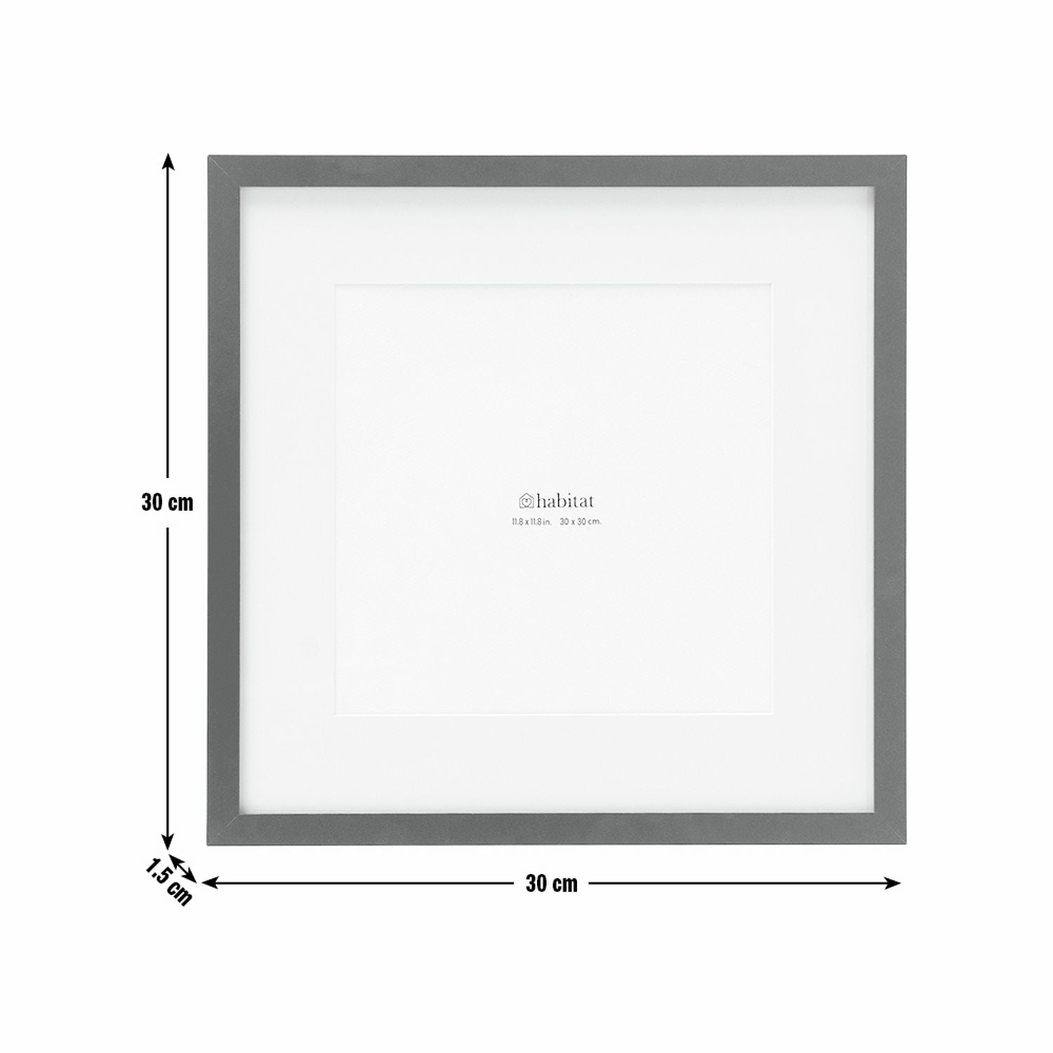 Habitat blue square picture frame 30x30cm, UK version