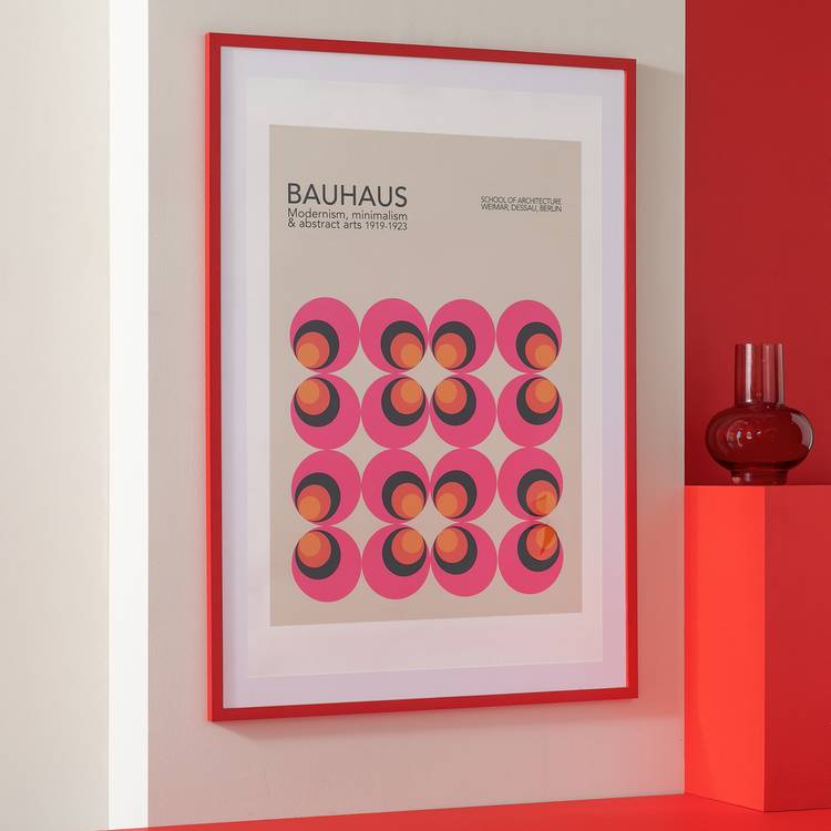 Habitat red picture frame 70x100cm (British brand)