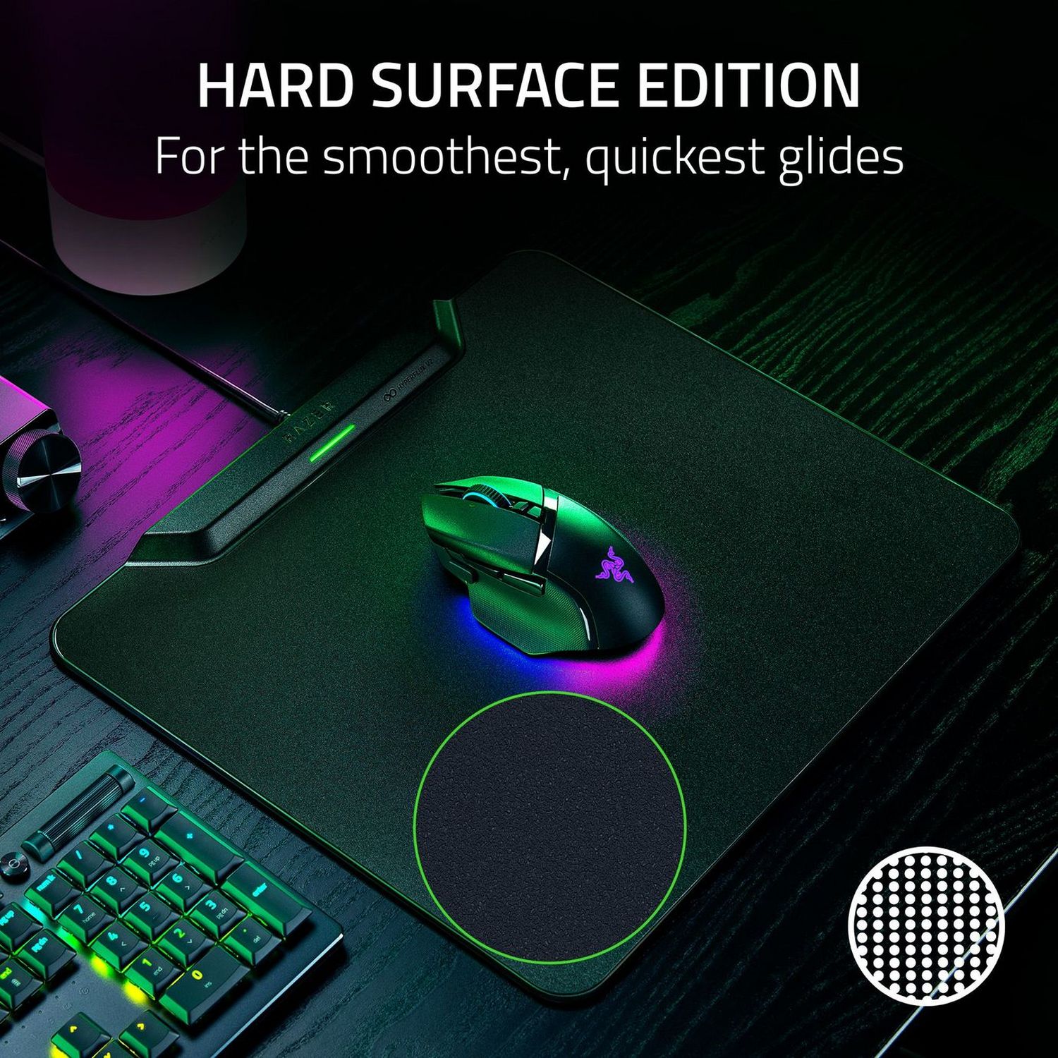 Razer HyperFlux V2 wireless charging mat Hard Edition (British brand)