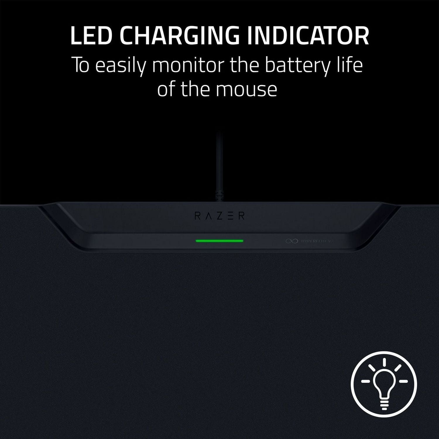 Razer HyperFlux V2 wireless charging mat Hard Edition (British brand)