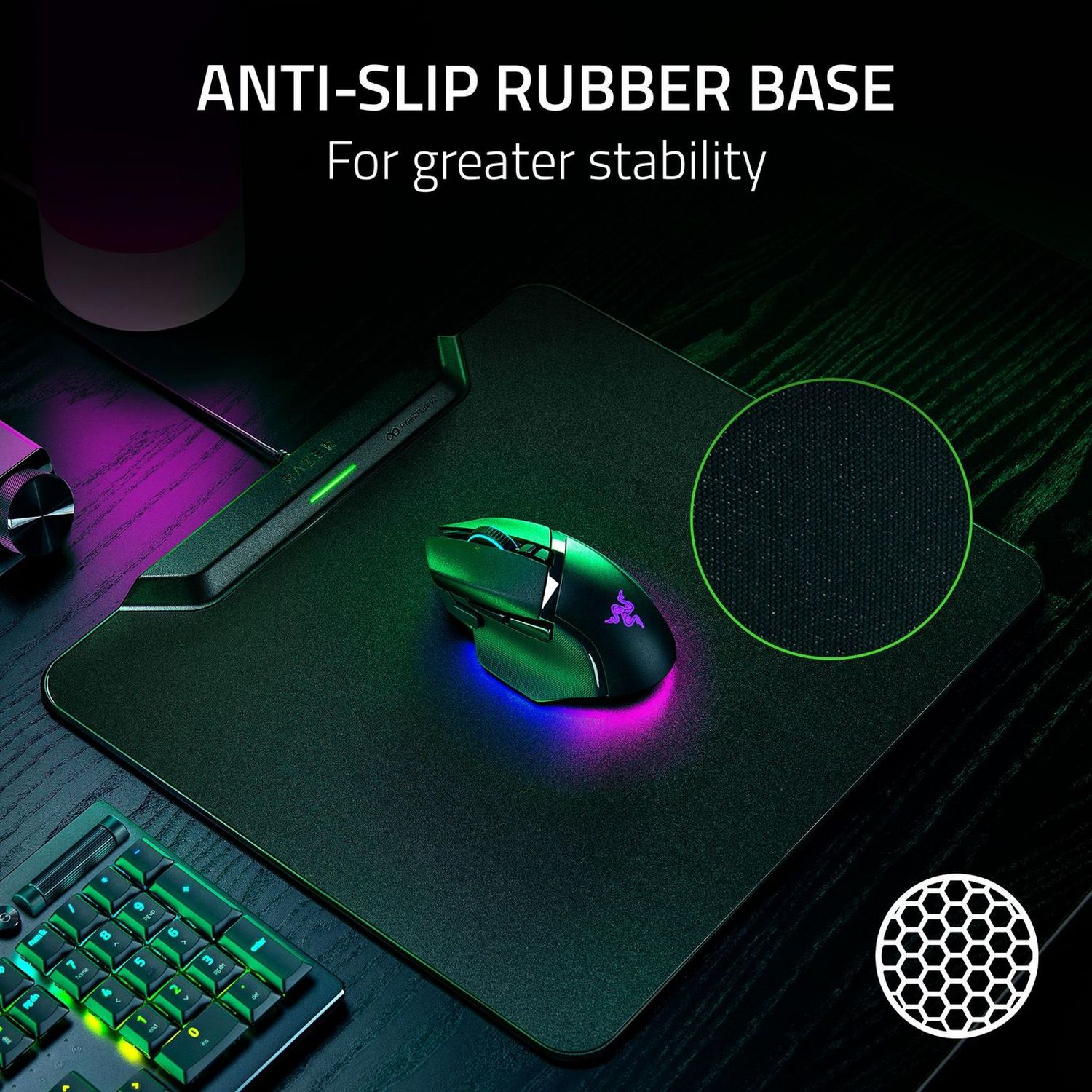 Razer HyperFlux V2 wireless charging mat Hard Edition (British brand)