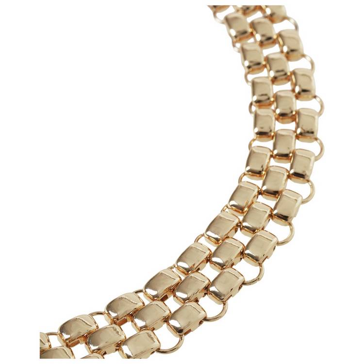 Liars & Lovers chunky gold tone chain necklace 21cm, imported from the UK