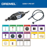 Dremel 3200 multi tool kit with 90 accessories, UK version