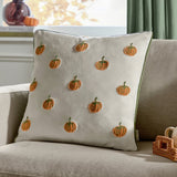 Wylder Pumpkin Spice cushion white 45x45cm, imported from the UK