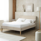 Habitat Ren Kingsize Fabric Bed Frame in Moss Green