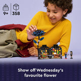 LEGO Wednesday black dahlia flower toy with mini dolls 358 pieces, UK version
