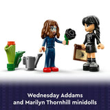LEGO Wednesday black dahlia flower toy with mini dolls 358 pieces, UK version