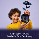 LEGO Wednesday black dahlia flower toy with mini dolls 358 pieces, UK version