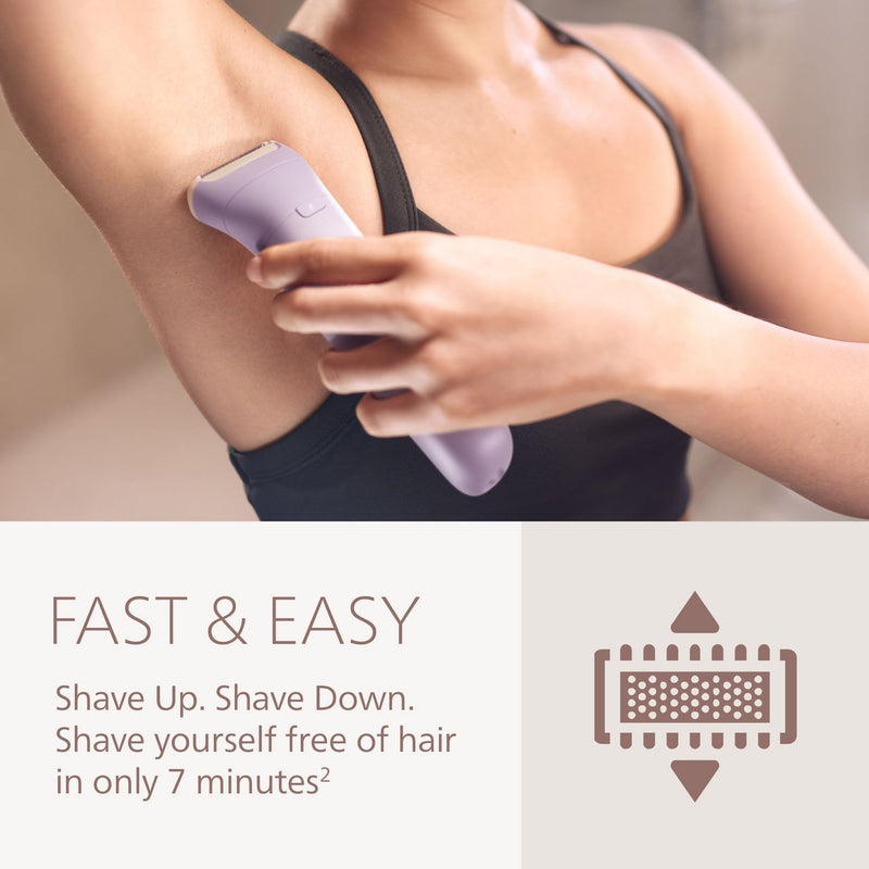 Philips lady shaver 6000 series wet and dry rechargeable - British product