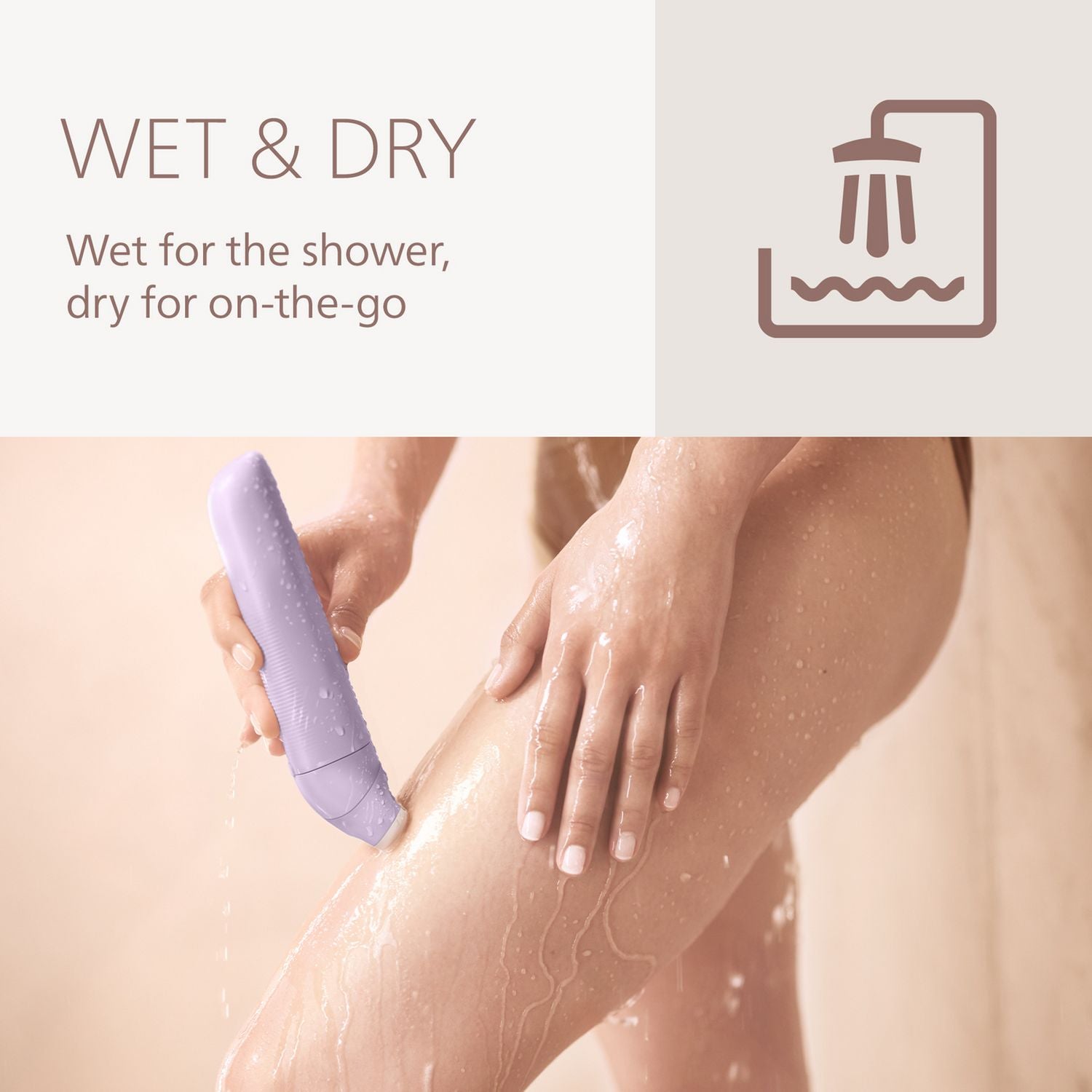 Philips lady shaver 6000 series wet and dry rechargeable - British product