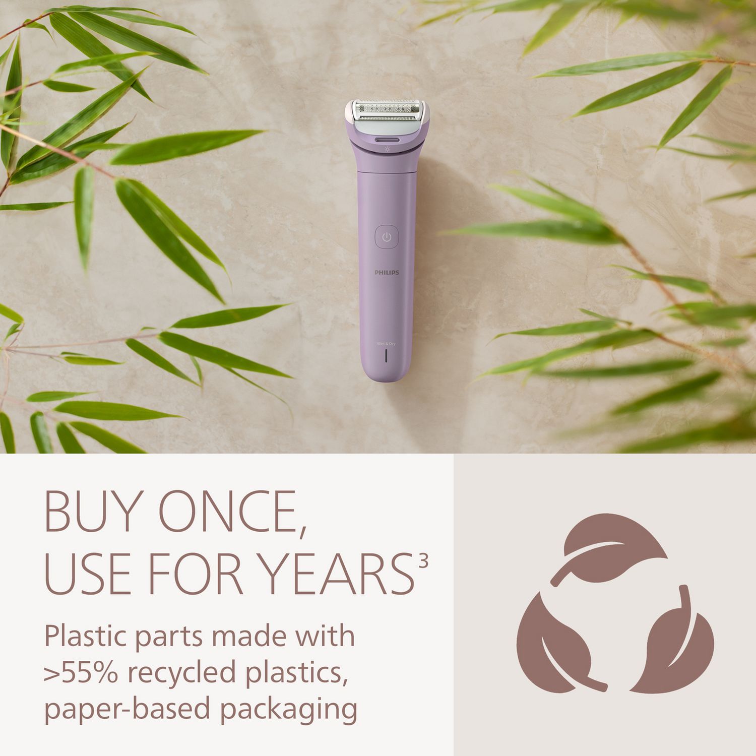 Philips lady shaver 6000 series wet and dry rechargeable - British product