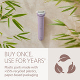 Philips lady shaver 6000 series wet and dry rechargeable - British product