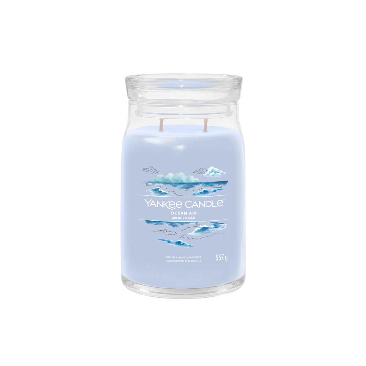 Yankee large scented candle Ocean Air (British brand)