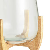 Habitat small hurricane candle holder with wooden legs, UK version