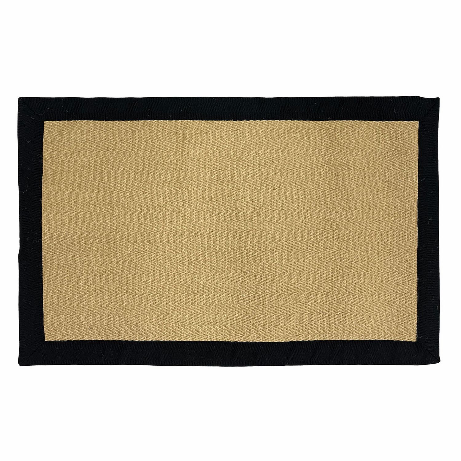 Mighty Mats natural and black doormat 57x90cm - British product