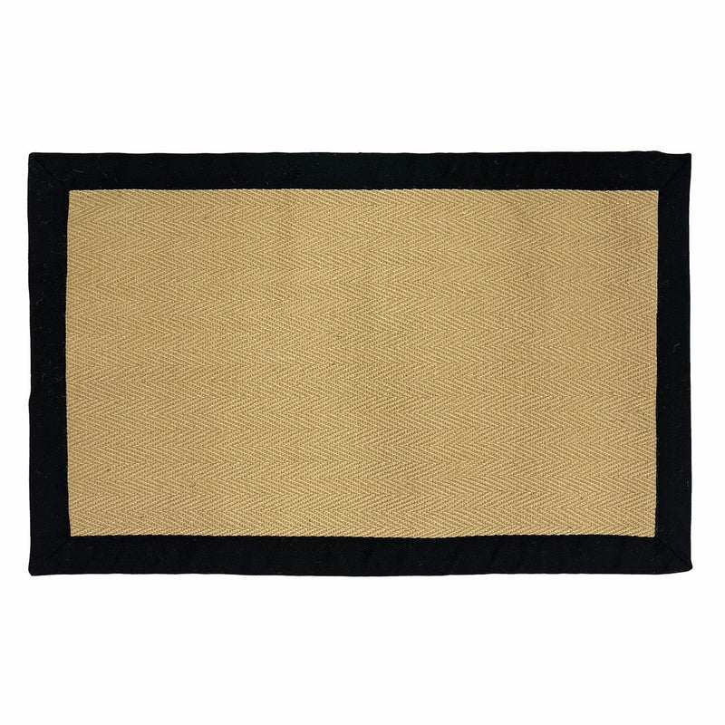 Mighty Mats natural and black doormat 57x90cm - British product
